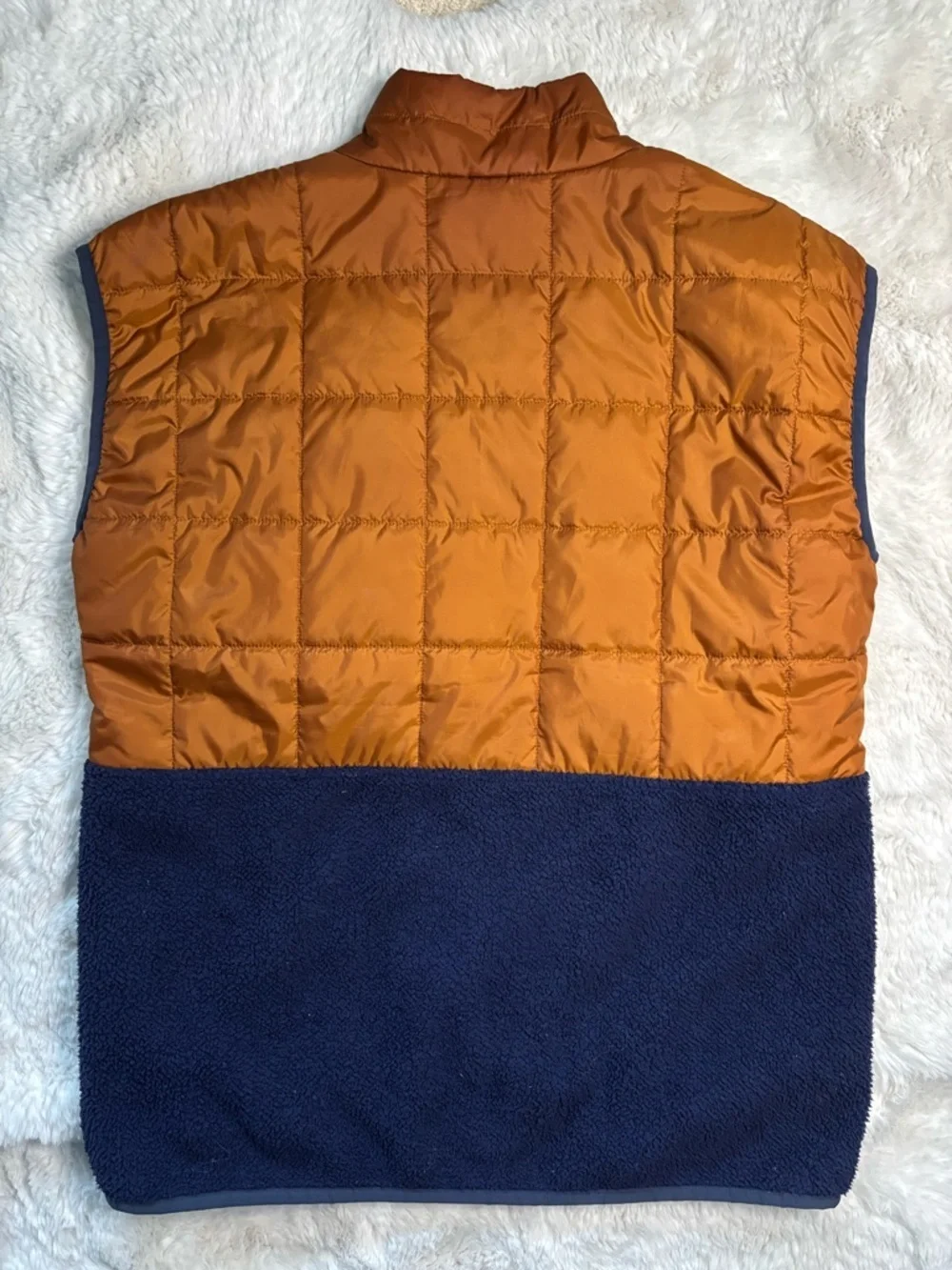 cotopaxi Men’s Orange Blue Puffer Trico Hybrid Vest w/ Chest Pocket Size: Medium